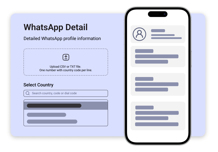 WhatsApp Detailed Profile Information Service